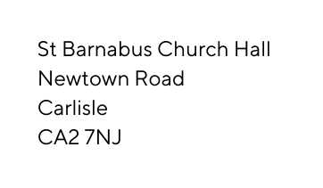 St Barnabus Church Hall Newtown Road Carlisle CA2 7NJ